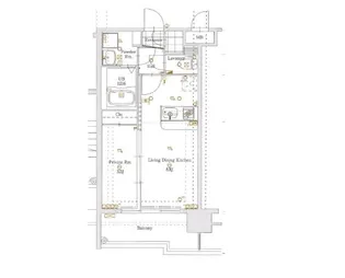 La Fase VERXEED HAKATA【5階】の間取り