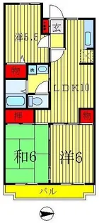 第11泉マンション【2階】の間取り