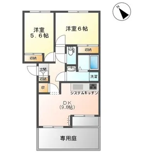 グリーンフォレスト大野II【1階】の間取り