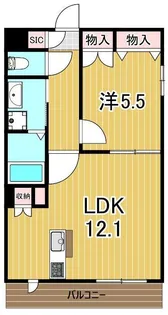 OASIS F1【3階】の間取り