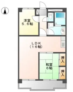 グランデュール今2号館【2階】の間取り