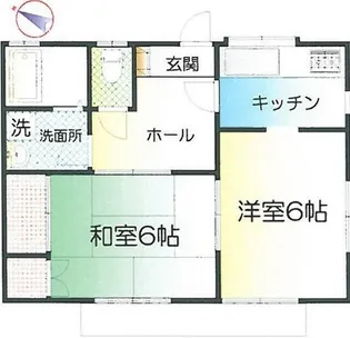 コーポ駅東【1階】の間取り