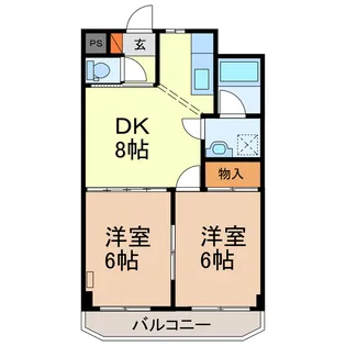 メモリープラザ小山【2階】の間取り