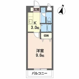 エストゥディオKATO【1階】の間取り