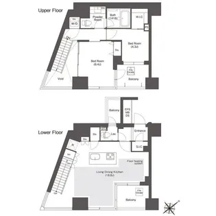 コンフォリア新中野の間取り