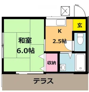 シティハイツ高橋A棟【1階】の間取り