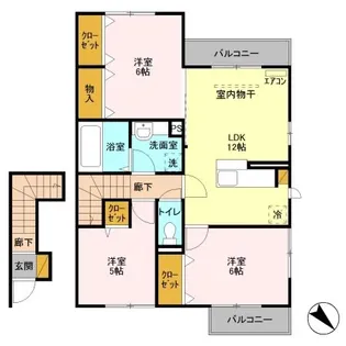 PetitReposer B棟【2階】の間取り