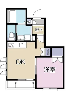 オークハウス久が原【1階】の間取り