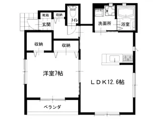 ルネス吉岡51号地【1階】の間取り