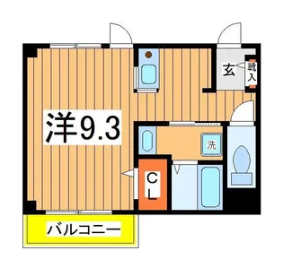 カーサ・アウローラ【3階】の間取り