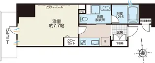 ライオンズフォーシア秋葉原イースト【8階】の間取り