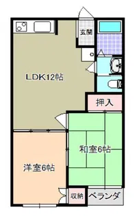 サウスコーポ豊田【2階】の間取り