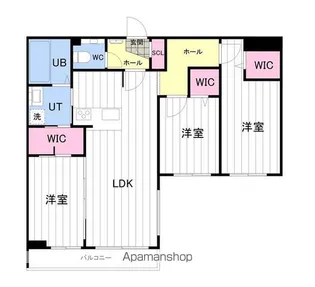 ONE YAMAHANA【2階】の間取り