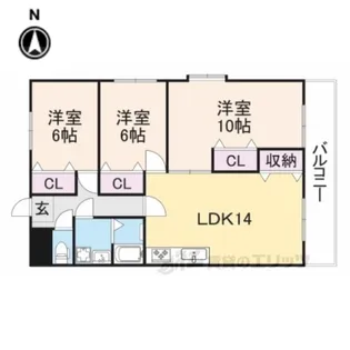 レオハイム長尾2【2階】の間取り