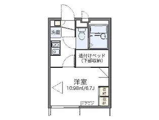 レオパレスカズ【1階】の間取り