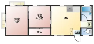 ヴィラパークサイド【1階】の間取り
