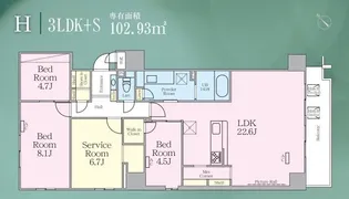 ゼンパレス日本橋【4階】の間取り