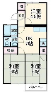 プラムハイツC【2階】の間取り