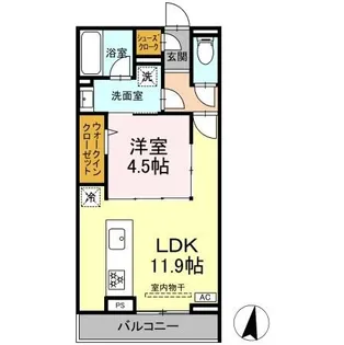 フォーティスMGH【3階】の間取り