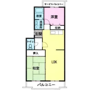 アヴニールドゥモエ【4階】の間取り