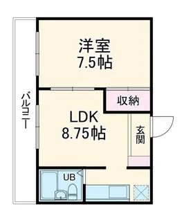 A-Life葵東【4階】の間取り