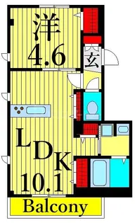 Casa Aries カーサアリエス【2階】の間取り