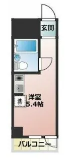 プラーズ南幸町I【8階】の間取り