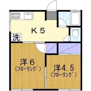 ハイツ富士【2階】の間取り
