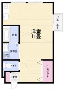 モンテグネコート【2階】の間取り
