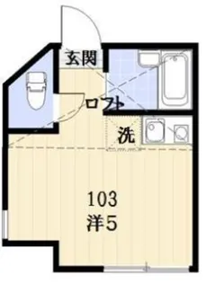 ユナイト登戸セサールロメロ【1階】の間取り