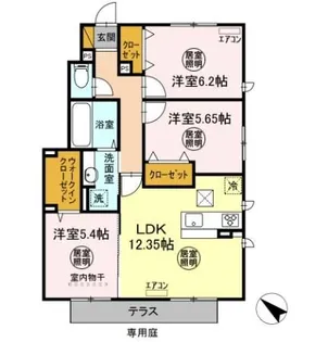 月うさぎ 参【1階】の間取り