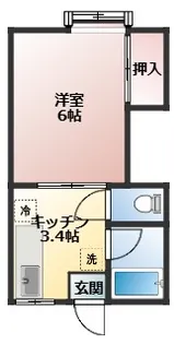 第七西山荘【2階】の間取り