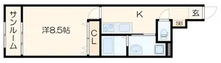 アルカータ本町【1階】の間取り