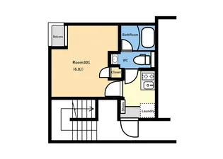 SpazioRilassante高砂【3階】の間取り