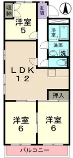 グリーンハイツ多治見【4階】の間取り