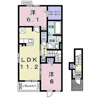ラ ルーチェ【2階】の間取り