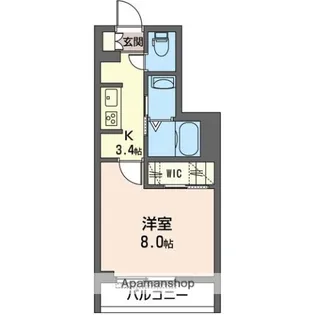 モリス レジデンス【3階】の間取り