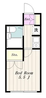 フラット相模【2階】の間取り