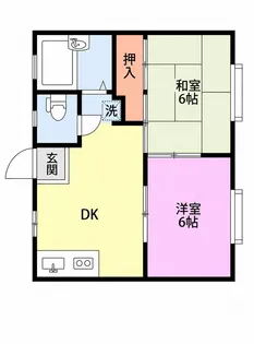 グリーンハイツT【2階】の間取り
