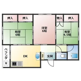 クイーンズガーデン【4階】の間取り
