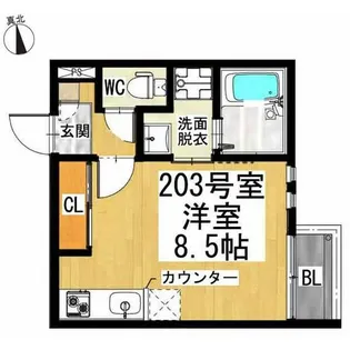 GRANDTIC大曽根【2階】の間取り