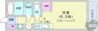 M.Crest【3階】の間取り