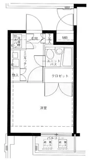 メインステージ大森海岸【7階】の間取り