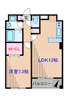 ベルフィオーレ日吉【1階】の間取り
