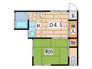 吉田荘【2階】の間取り