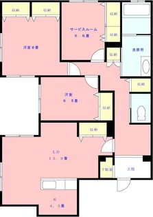 Casa Blanca【1階】の間取り