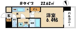 レジュールアッシュ大阪城北【2階】の間取り