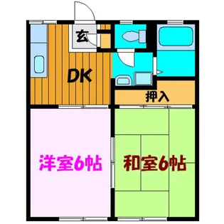 遠藤ハイツ【2階】の間取り