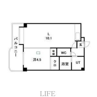 サラサ月寒西【3階】の間取り