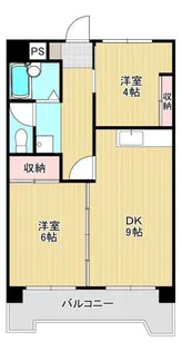 ウエストビレッジ【2階】の間取り